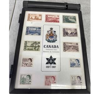 CANADA Vintage 1867-1967 Centennial Commemorative Stamp Box